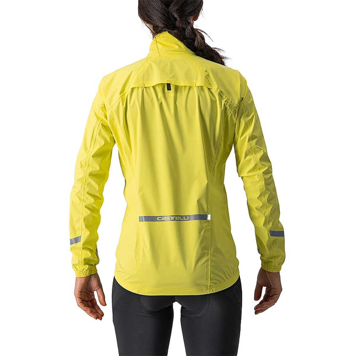 Jacket CASTELLI EMERGENCY 2 RAIN Dames Geel