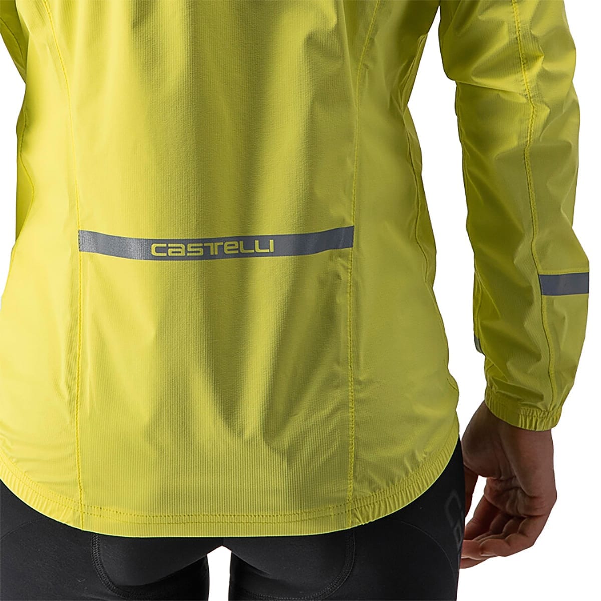 Jacket CASTELLI EMERGENCY 2 RAIN Dames Geel