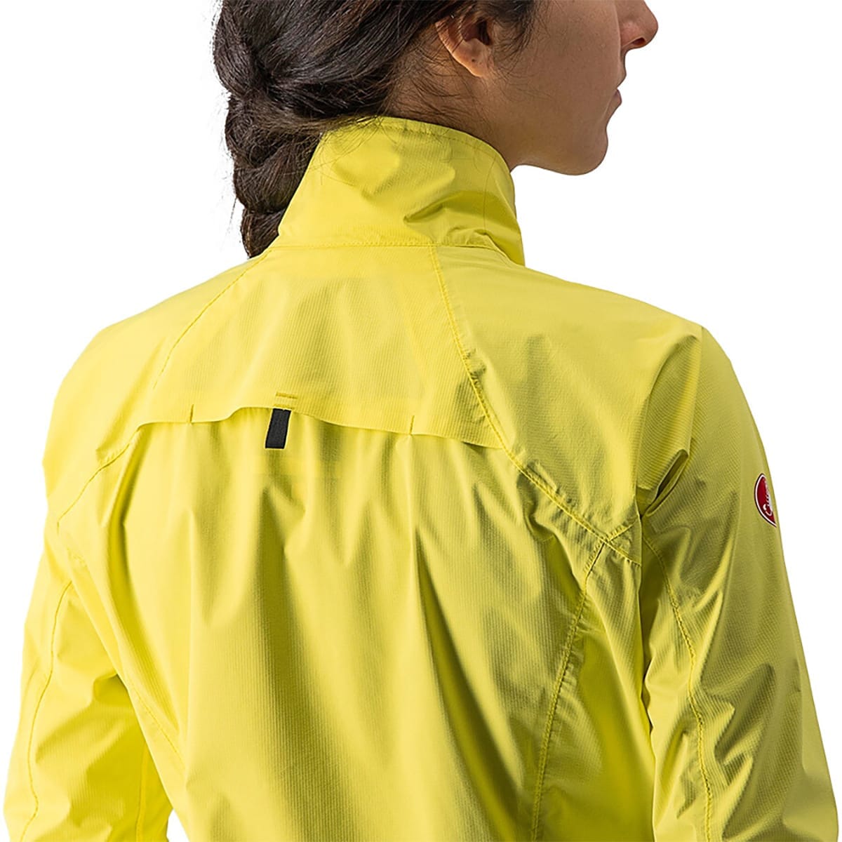 Jacket CASTELLI EMERGENCY 2 RAIN Dames Geel