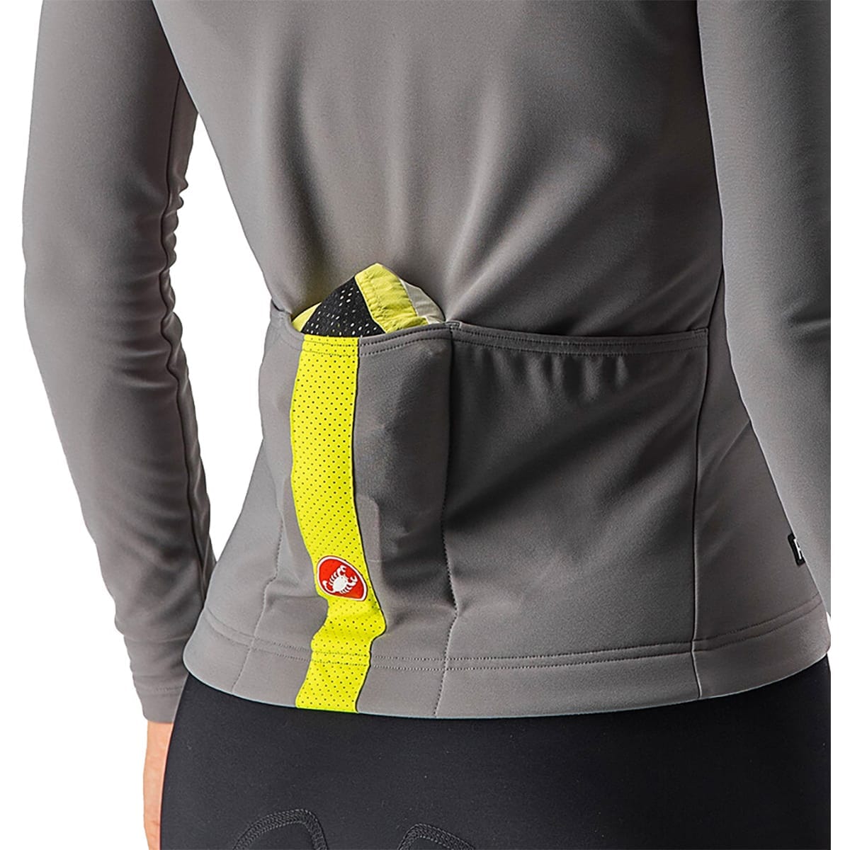 Jacket CASTELLI EMERGENCY 2 RAIN Dames Geel