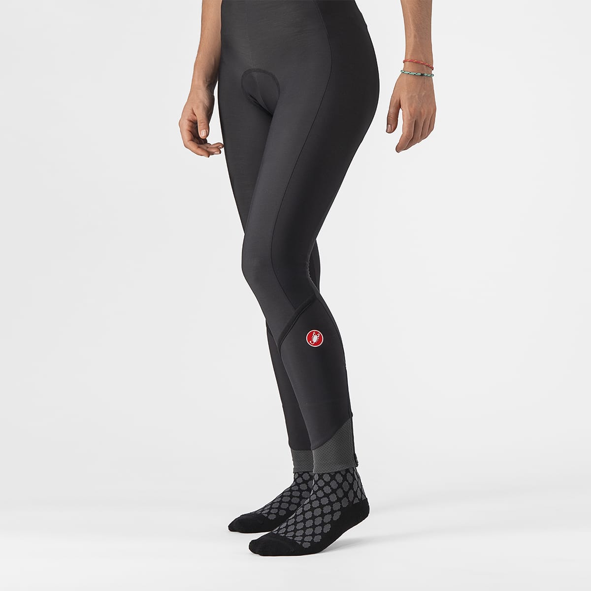 Lange Bretelsbroek CASTELLI VELOCISSIMA DT Dames Zwart Reflex