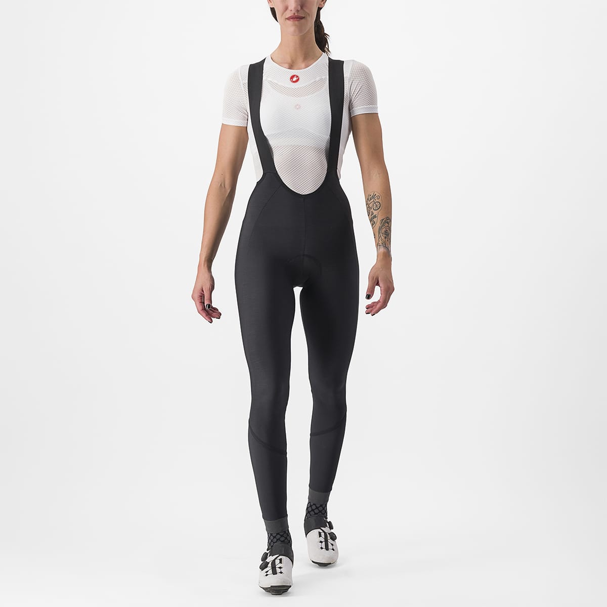 Lange Bretelsbroek CASTELLI VELOCISSIMA DT Dames Zwart Reflex