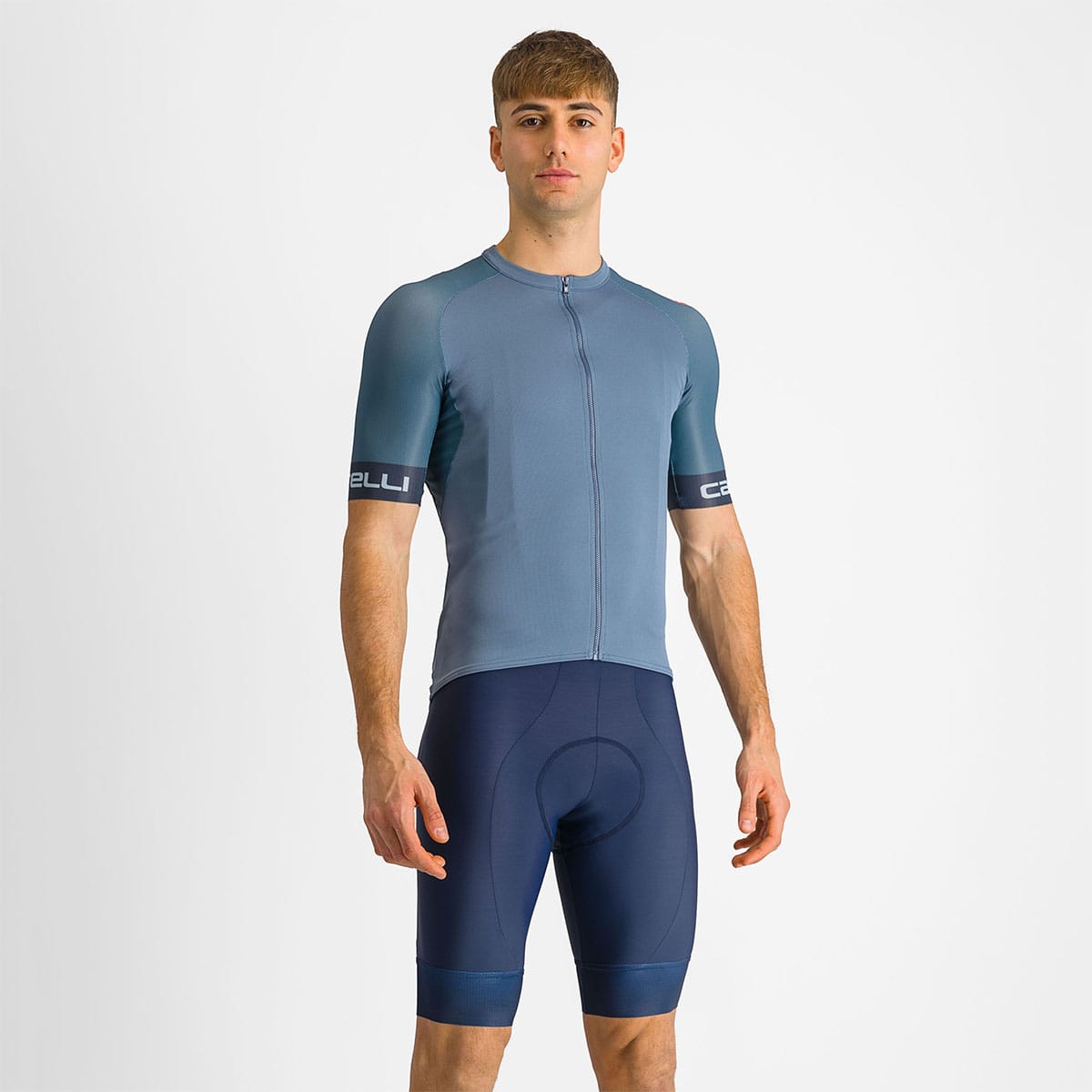 CASTELLI ENTRATA 2 Blue Bib Shorts