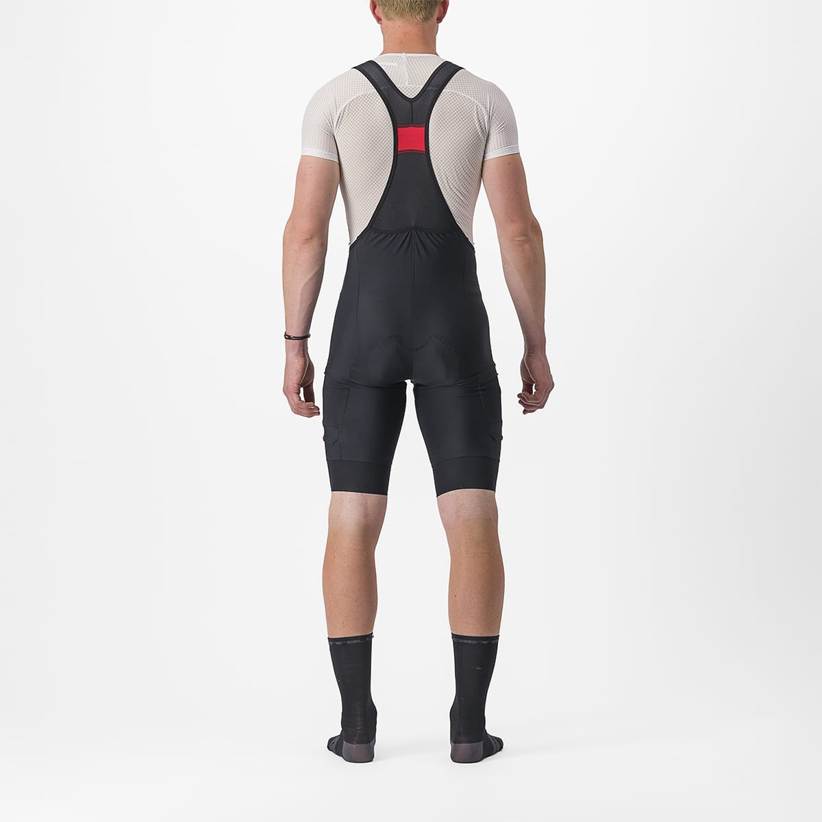 Krátké cyklistické kalhoty na traky CASTELLI UNLIMITED CARGO černé