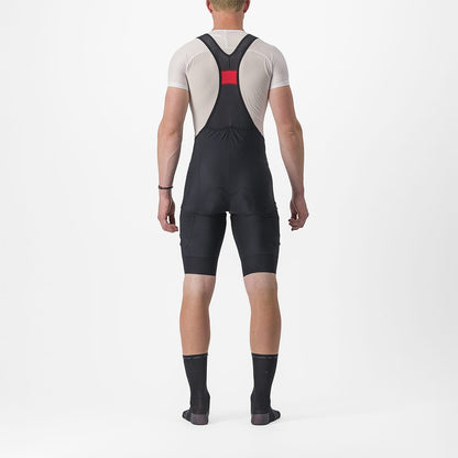 Krátké cyklistické kalhoty na traky CASTELLI UNLIMITED CARGO černé