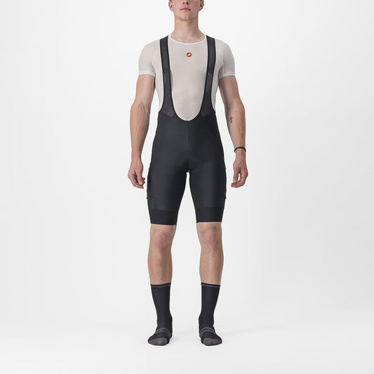 Cykelbyxor med Hängslen CASTELLI UNLIMITED CARGO Svart