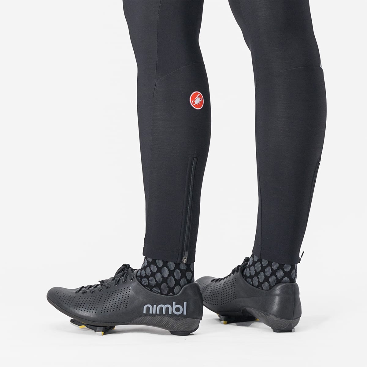 Lang Bib-Shorts CASTELLI ENTRATA Dame Sort