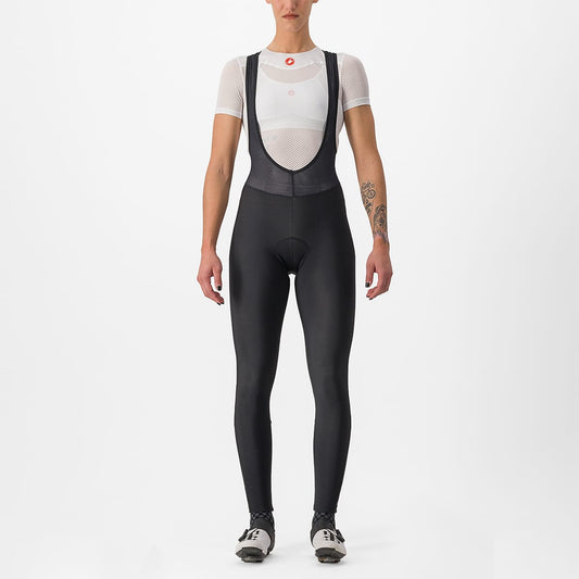 Lang Bib-Bukse CASTELLI ENTRATA Dame Sort