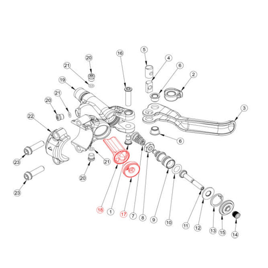 Vedligeholdelses-kit til reservoir til greb FORMULA CURA #FD40285-20