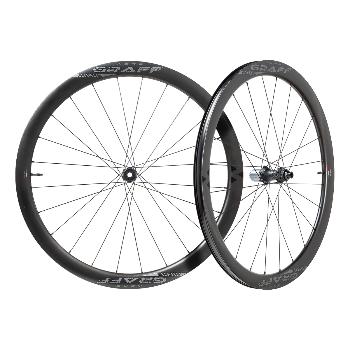 Pár kol MICHE GRAFF AERO DISC Tubeless Ready (Center Lock)