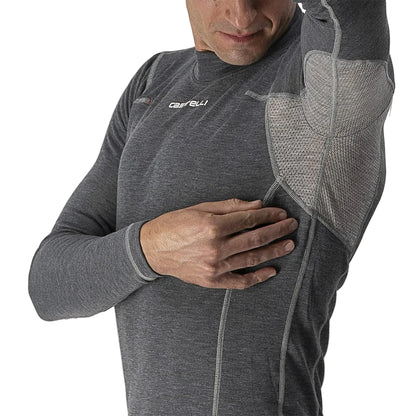 Spodní prádlo CASTELLI FLANDERS WARM Dlouhé Rukávy Šedé