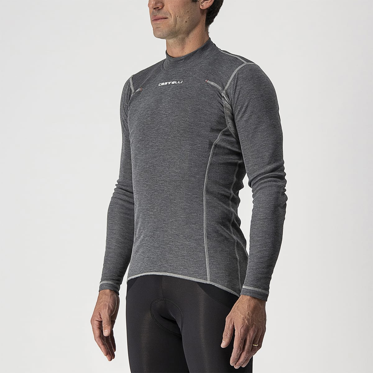CASTELLI FLANDERS WARM -pitkähihainen alusvaate Harmaa