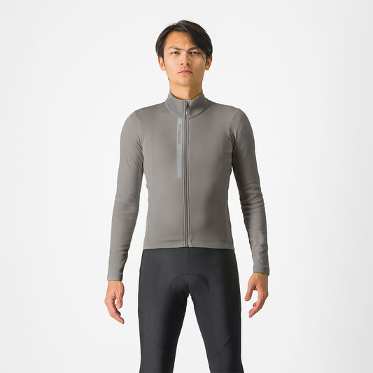 Fietsshirt CASTELLI ENTRATA THERMAL Lange Mouwen Grijs