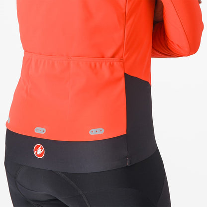 CASTELLI ALPHA DOPPIO ROS Women's Jacket Coral/Black