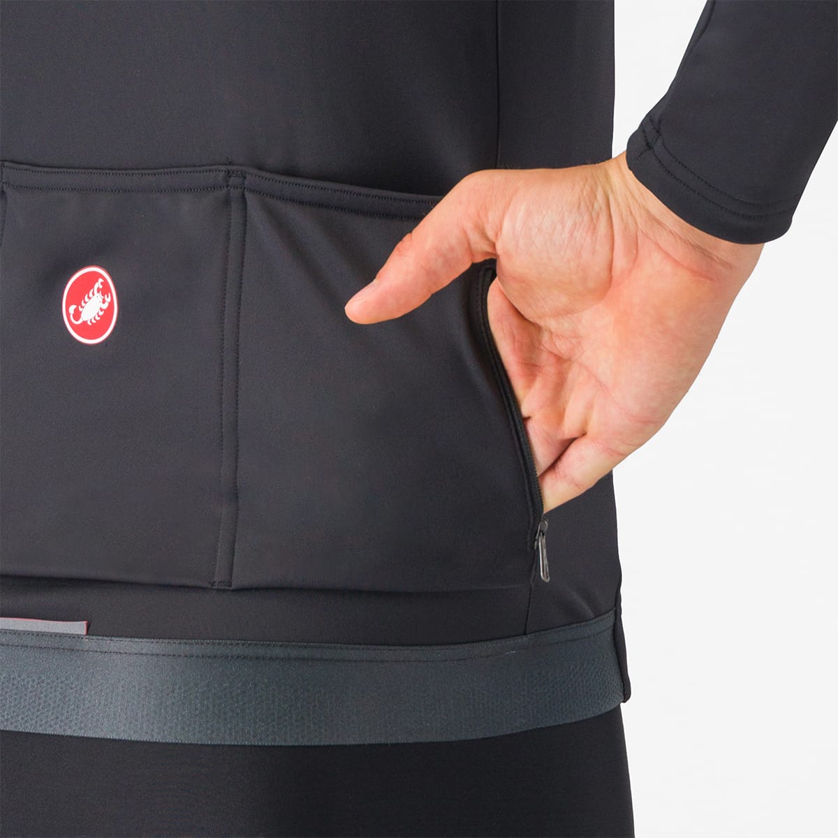CASTELLI ESPRESSO THERMAL langærmet trøje Sort