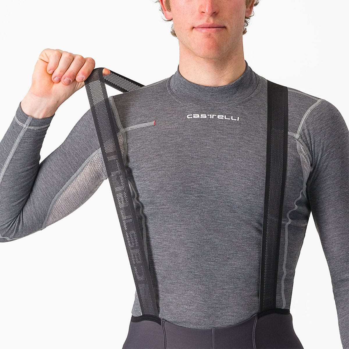 CASTELLI ESPRESSO Long Bib Tights Grey