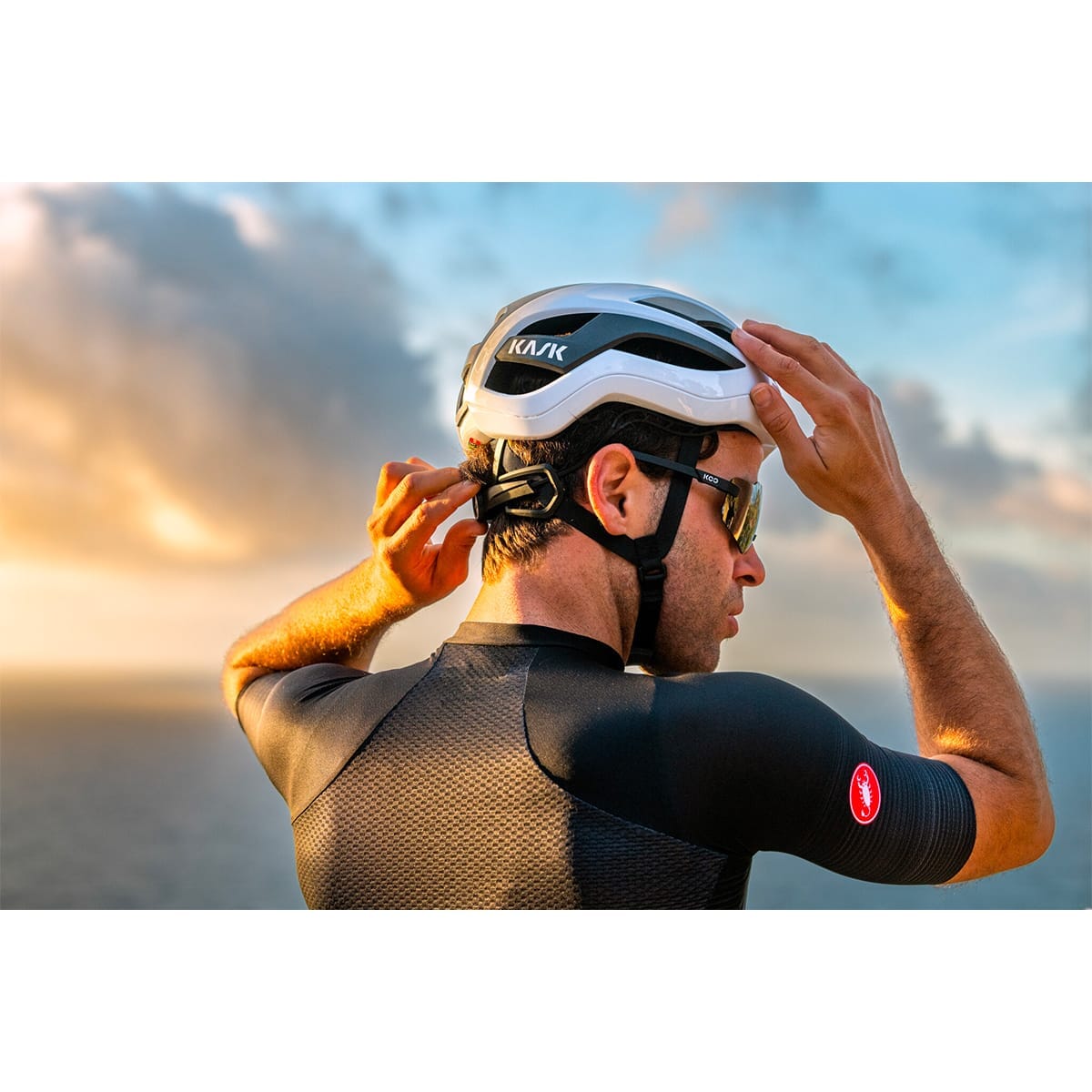 Väghjälm KASK ELEMENTO Vit