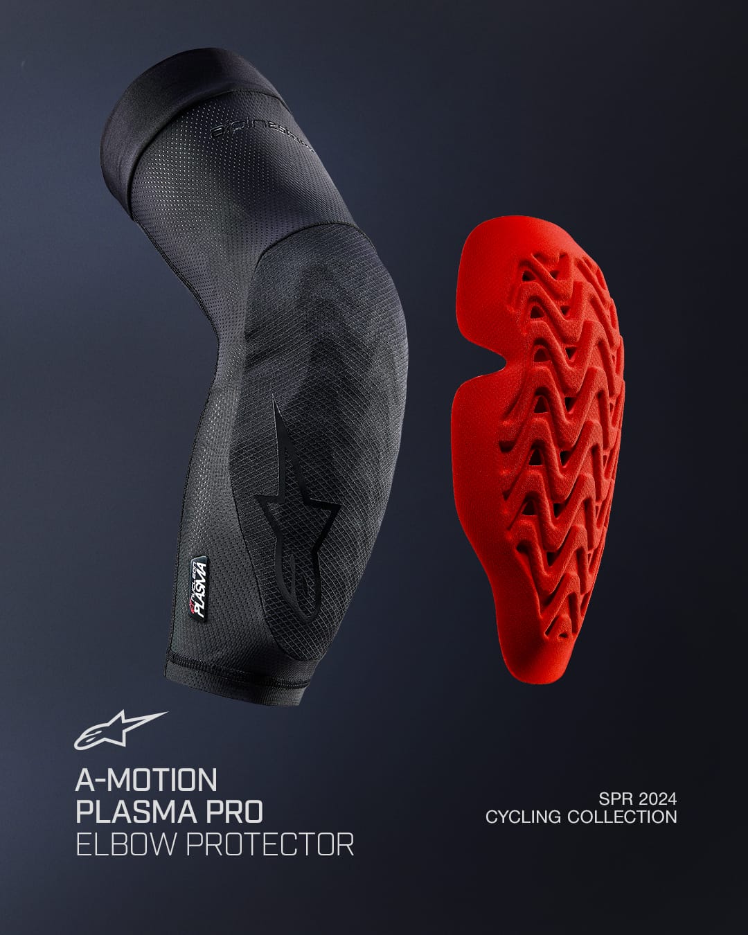 Knæbeskyttere ALPINESTARS A-MOTION PLASMA PRO Sort