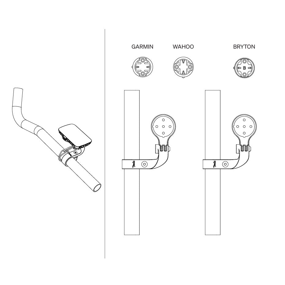 DEDA PARAMOUNT GPS Mount for 24mm Extension