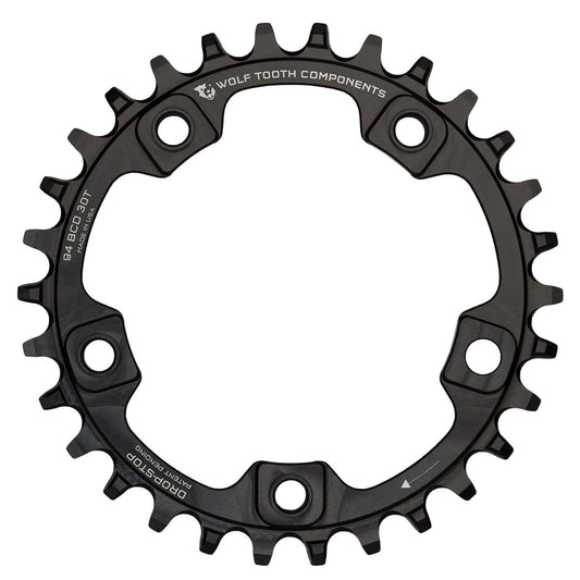 Tarcza WOLF TOOTH 94 BCD 9/10/11/12V 5 Otworów 94mm Czarna