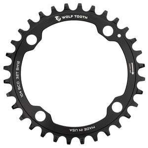 WOLF TOOTH 104 BCD 12S Shimano 4-Bolt 104mm Black Chainring