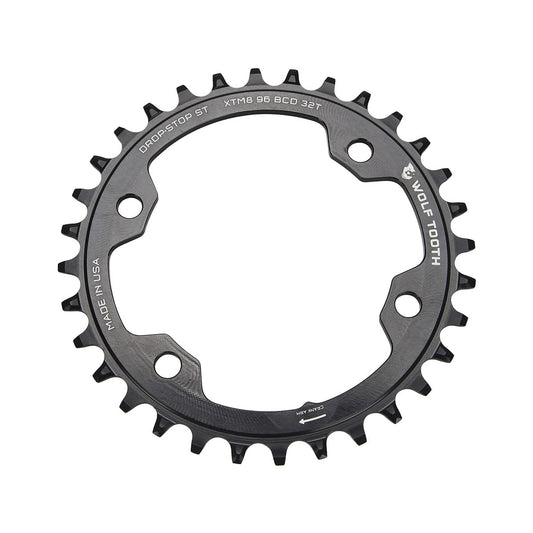 Tarcza WOLF TOOTH 96 BCD 12V Shimano 4 otwory 96mm Czarna