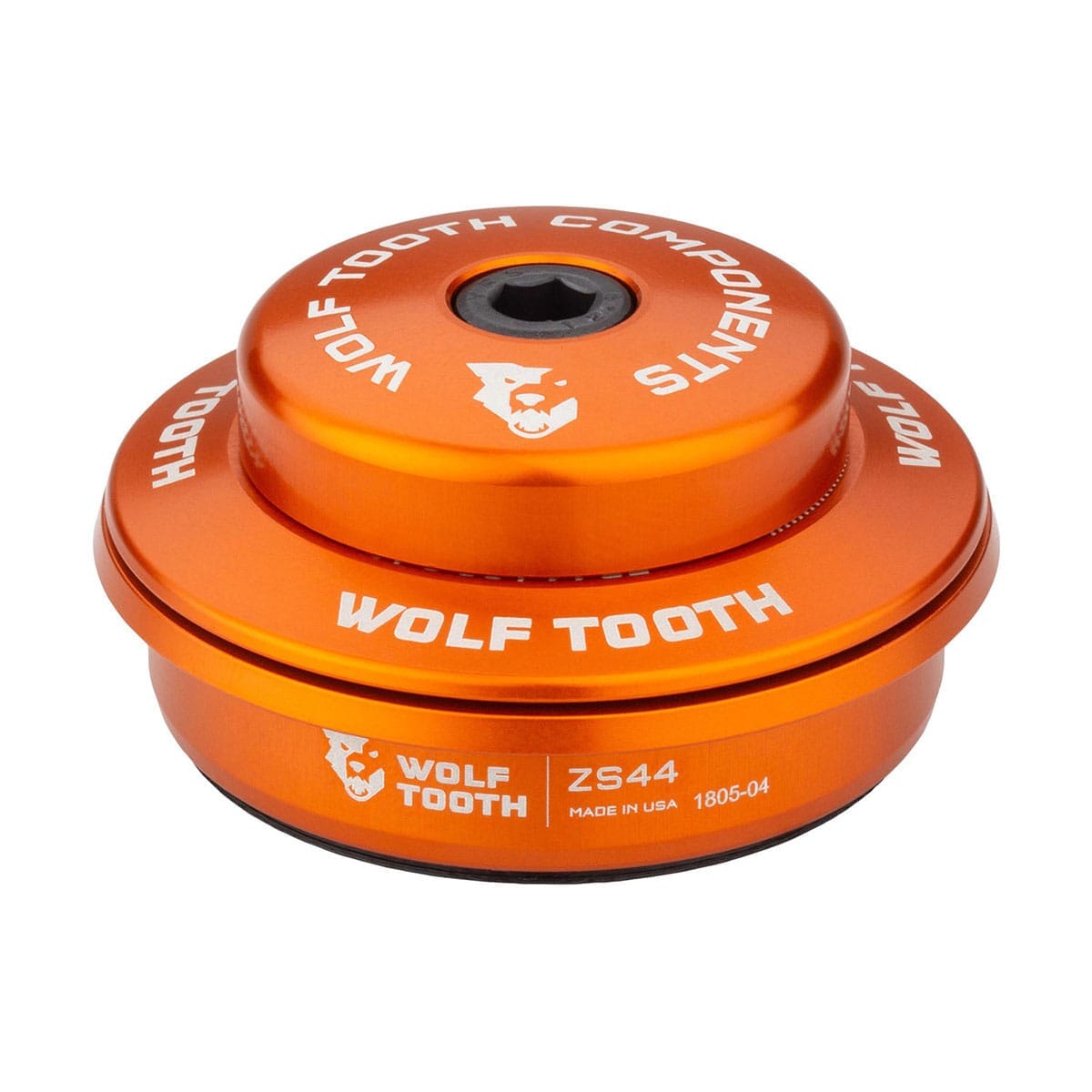 Upper Cup for WOLF TOOTH Semi-Integrated Headset 1"1/8 ZS44 Stack 6 mm Orange