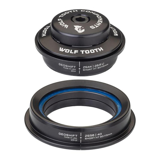 Ημι-Ενσωματωμένο Ρουλεμάν Διεύθυνσης WOLF TOOTH PREMIUM Angleset 1° Κοντό ZS44/ZS56 Μαύρο