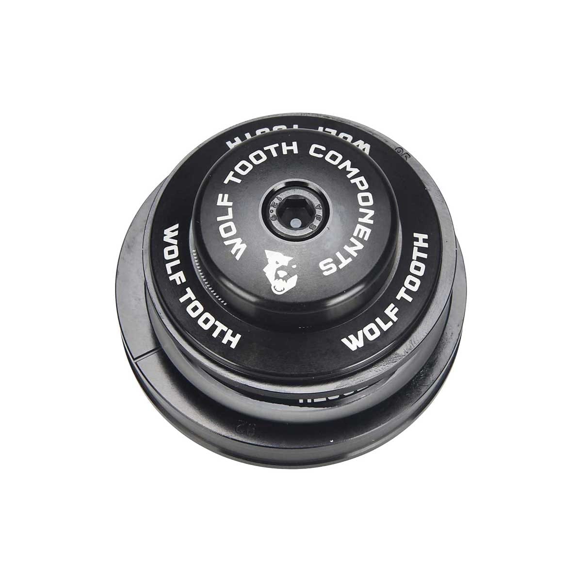 WOLF TOOTH PREMIUM Angleset 1° Short External Semi-Integrated Headset ZS44/EC49 Black