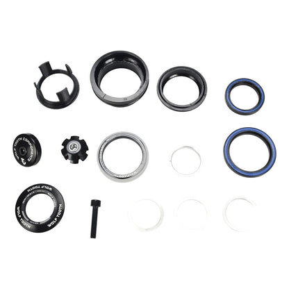 Eksternt semi-integreret styrleje WOLF TOOTH PREMIUM Angleset 1° Kort ZS44/EC49 Sort