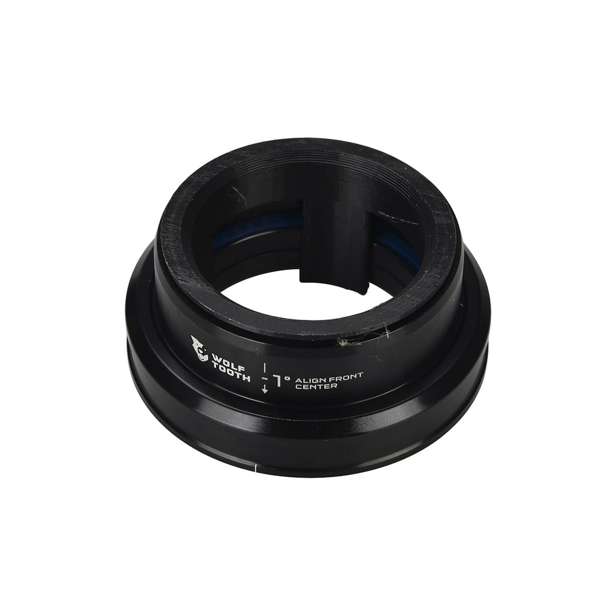 WOLF TOOTH PREMIUM Semi-Integrated External Headset Angleset 1° Long ZS44/EC49 Black