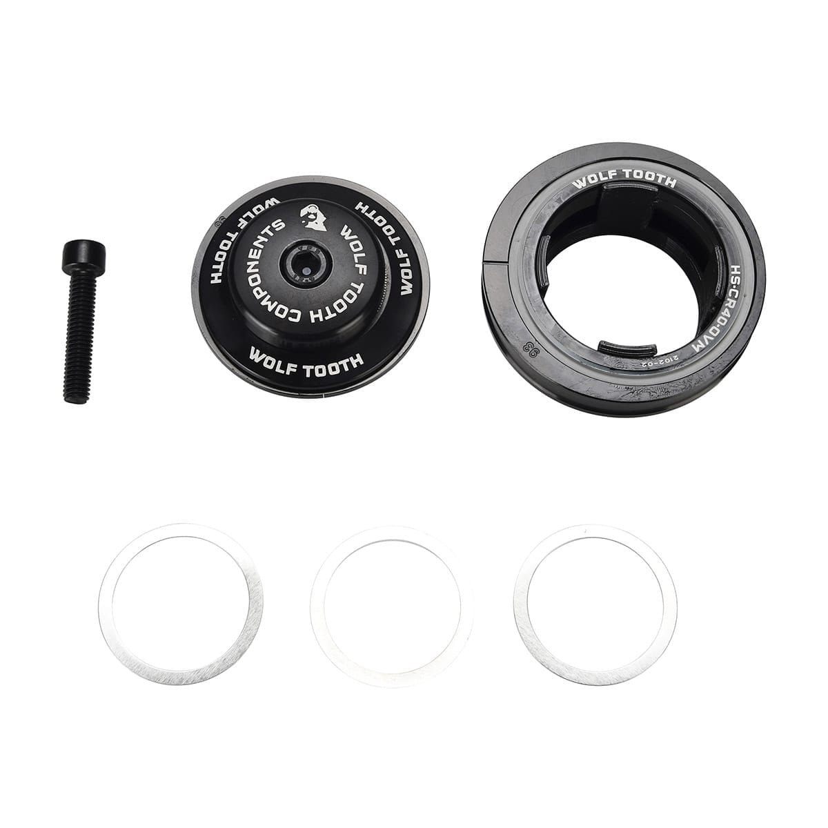 WOLF TOOTH PREMIUM Semi-Integrated External Headset Angleset 1° Long ZS44/EC49 Black