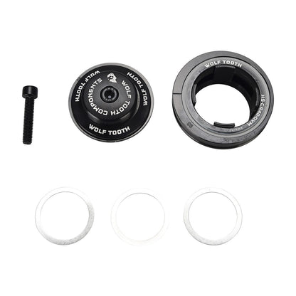 Semi-integreret eksternt styretøjsleje WOLF TOOTH PREMIUM Angleset 1° Lang ZS44/EC49 Sort