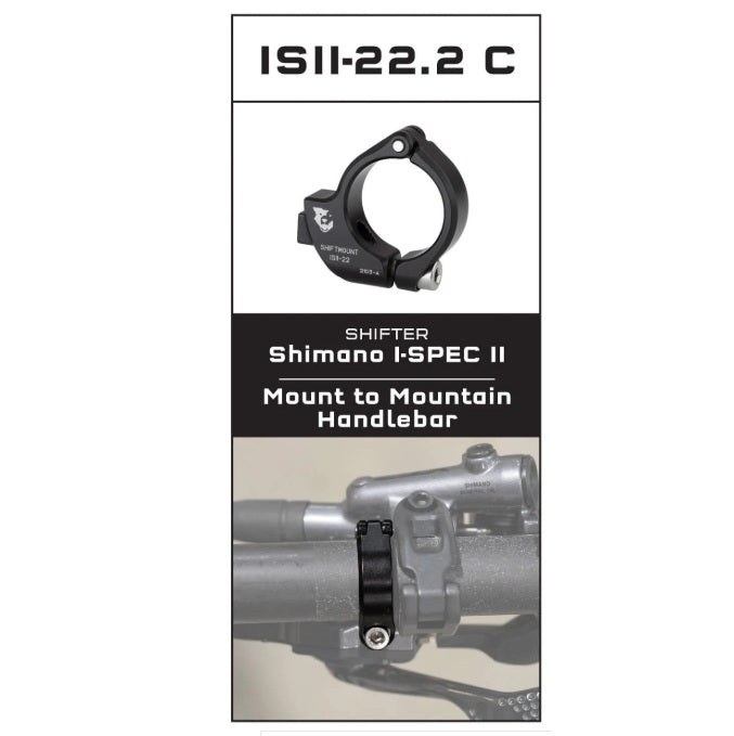 Bevestigingsadapter WOLF TOOTH ShiftMount ISEV- 22 Shimano I-SPEC II Shifter> Stuur 22 mm