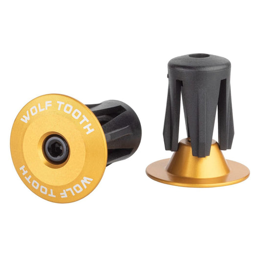 Para zatyczek do kierownicy WOLF TOOTH Aluminium anodyzowane Złote