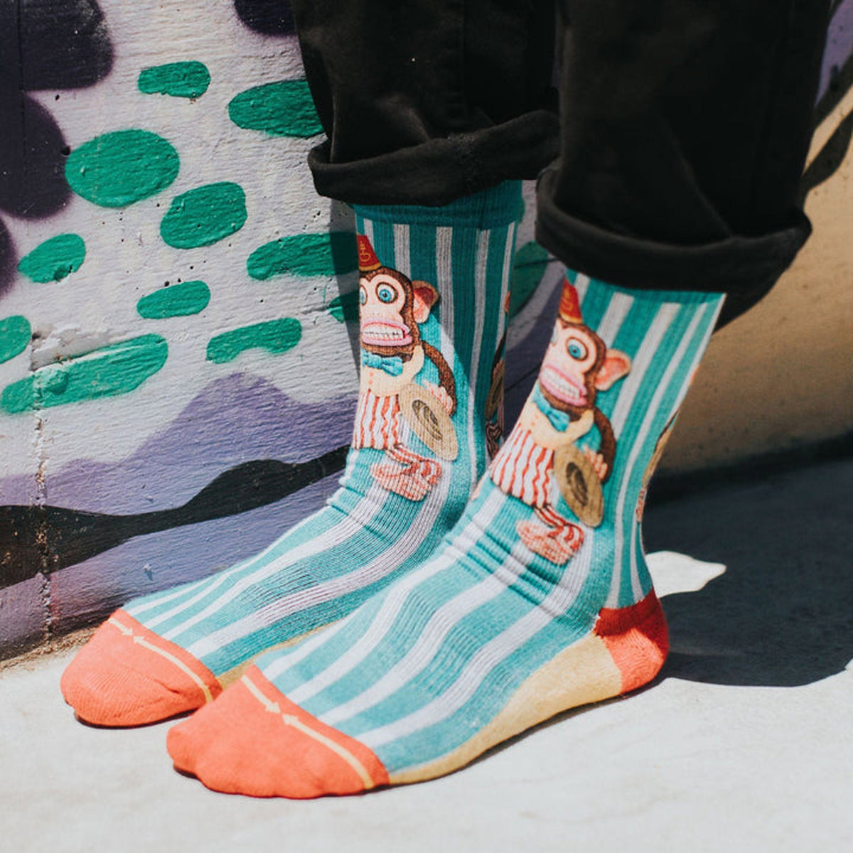 MERGE4 DIRK HAYS BANGING MONKEY Socks