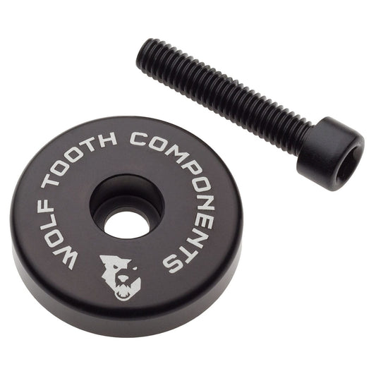 Korek Mostka WOLF TOOTH ze Zintegrowaną Podkładką 5 mm 1"1/8 Czarny