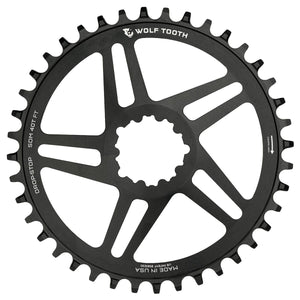 WOLF TOOTH Single Chainring 10/11/12S Sram Direct Mount Offset 6mm Black