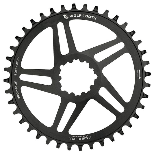 Tarcza mono WOLF TOOTH 10/11/12V Sram Direct Mount Offset 6mm Czarna