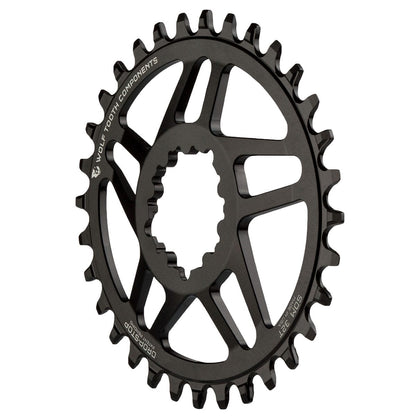 Yksiketjuhammasratas WOLF TOOTH ELLIPTICAL 10/11/12V Sram Direct Mount Offset 6mm Musta