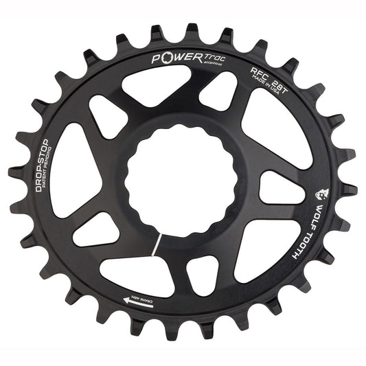 Μονό Πλατό WOLF TOOTH ELLIPTICAL 9/10/11/12V Raceface CINCH Direct Mount Offset 6mm Μαύρο
