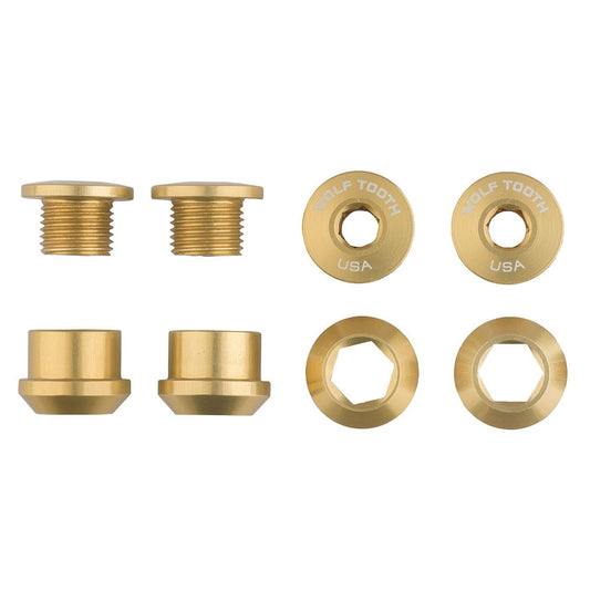 Κιτ 4 Βίδες και Παξιμάδια M8x6 mm WOLF TOOTH Μετάδοση 1X Χρυσό