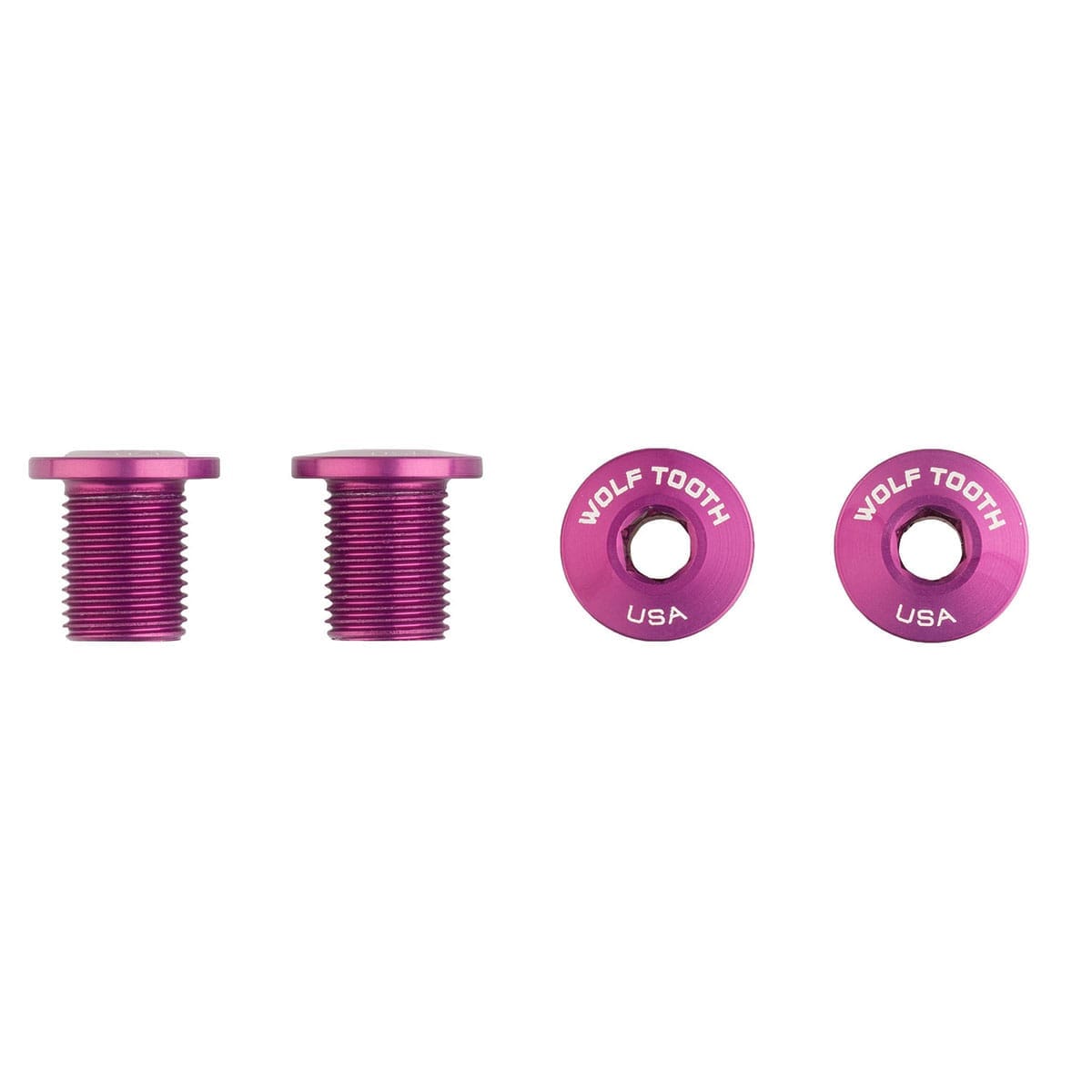 WOLF TOOTH M8x10 mm Purple Chainring Bolt Kit x4