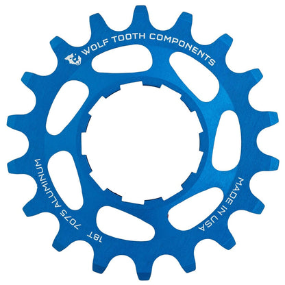 WOLF TOOTH Alu Single Speed -pignon Sininen