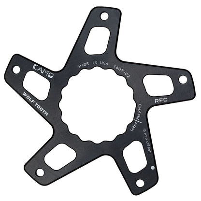 Crankstel ster WOLF TOOTH CAMO M5 Raceface Cinch Direct Mount Offset -5mm Zwart