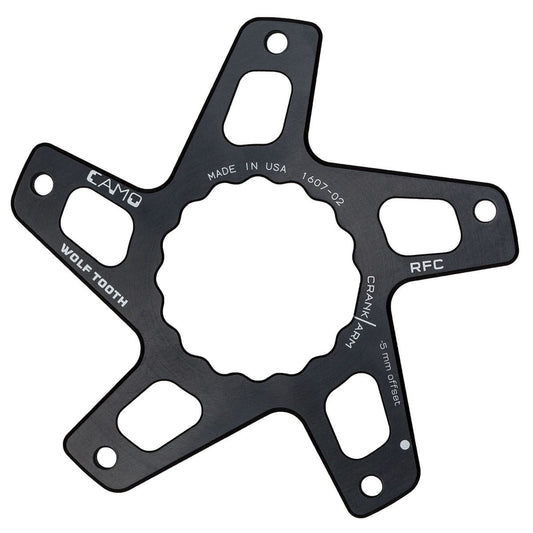 WOLF TOOTH CAMO M5 Raceface Cinch Direct Mount Offset -5mm Black Chainring Spider