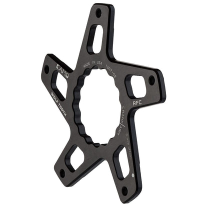 Crankstel ster WOLF TOOTH CAMO M5 Raceface Cinch Direct Mount Offset -5mm Zwart