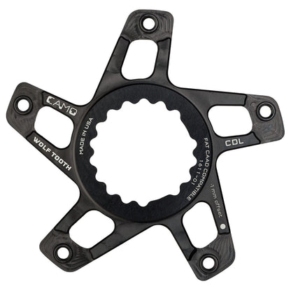 Trapasster WOLF TOOTH CAMO M1 Cannondale Direct Mount Offset -1mm Zwart