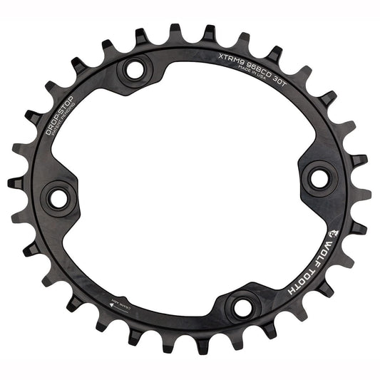 Kettingblad WOLF TOOTH ELLIPTICAL 96 BCD 11V Shimano XTR M9000/9020 4 Gaten 96mm Zwart