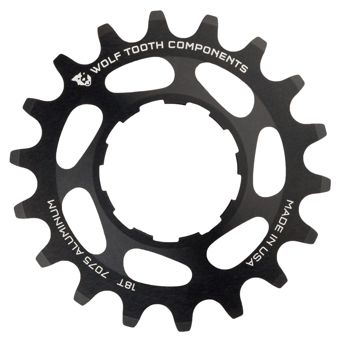 Enkelhjul Single Speed WOLF TOOTH Alu Svart